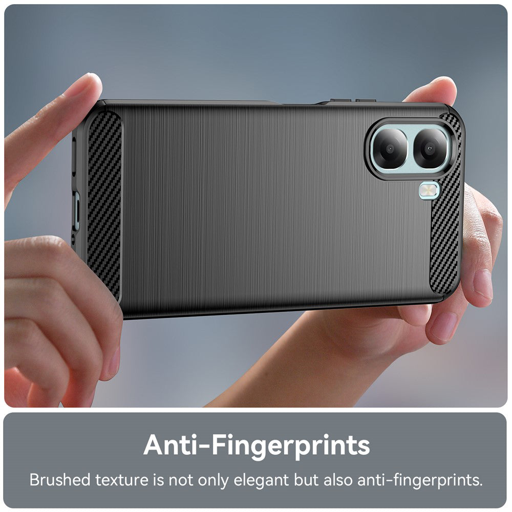 Hülle für Oppo A6x 4G / A6x, Techsuit, Carbon, Schwarz