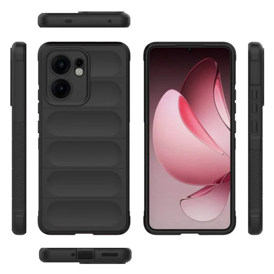 Hülle für Oppo Reno13 FS 5G / Reno13 F 4G / Reno13 F, Techsuit, Magic Shield, Schwarz