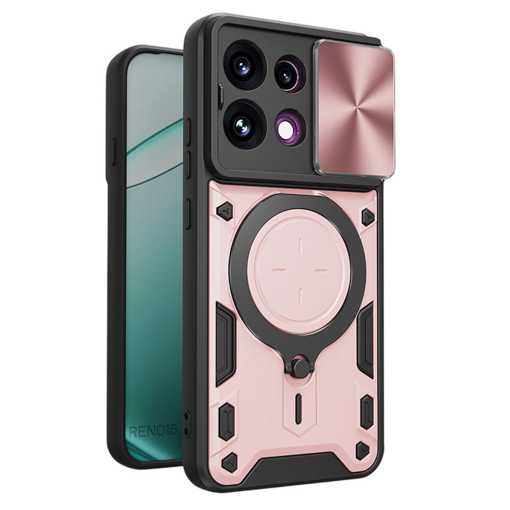 Hülle für Oppo Reno16 F / Reno16 FS, Techsuit, CamGuard Pro, Roségold