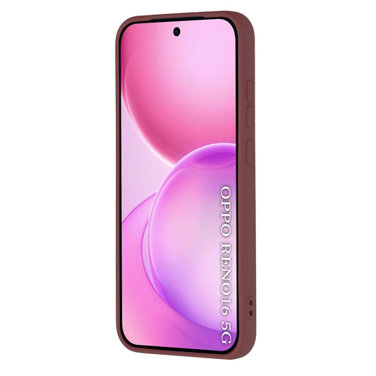 Hülle für Oppo Reno16, Techsuit, SoftFlex, Weinrot