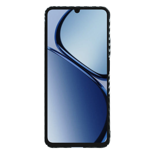 Hülle für Realme C63 / C61, Techsuit, Carbonite FiberShell, Schwarz Grau