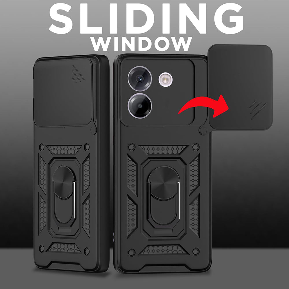 Hülle für Realme Note 70T, Techsuit, CamShield, Schwarz
