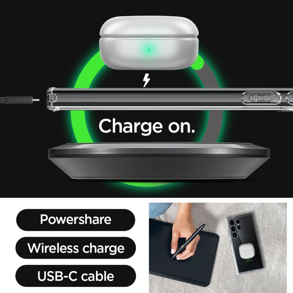 Spigen Ultra Hybrid Hülle für Samsung Galaxy S24 Ultra S928 | Transparent | MIL-STD