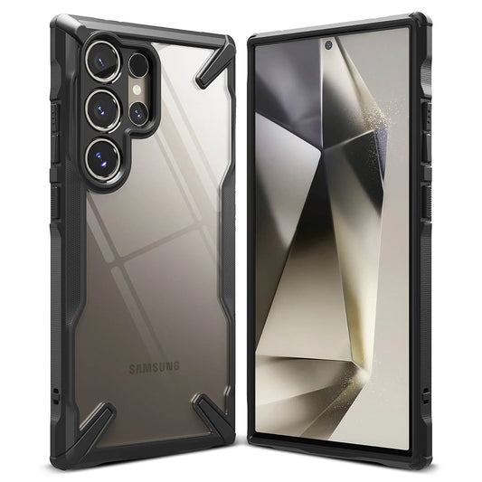 Hülle für Samsung Galaxy S24 Ultra S928, Ringke, Fusion X, Schwarz