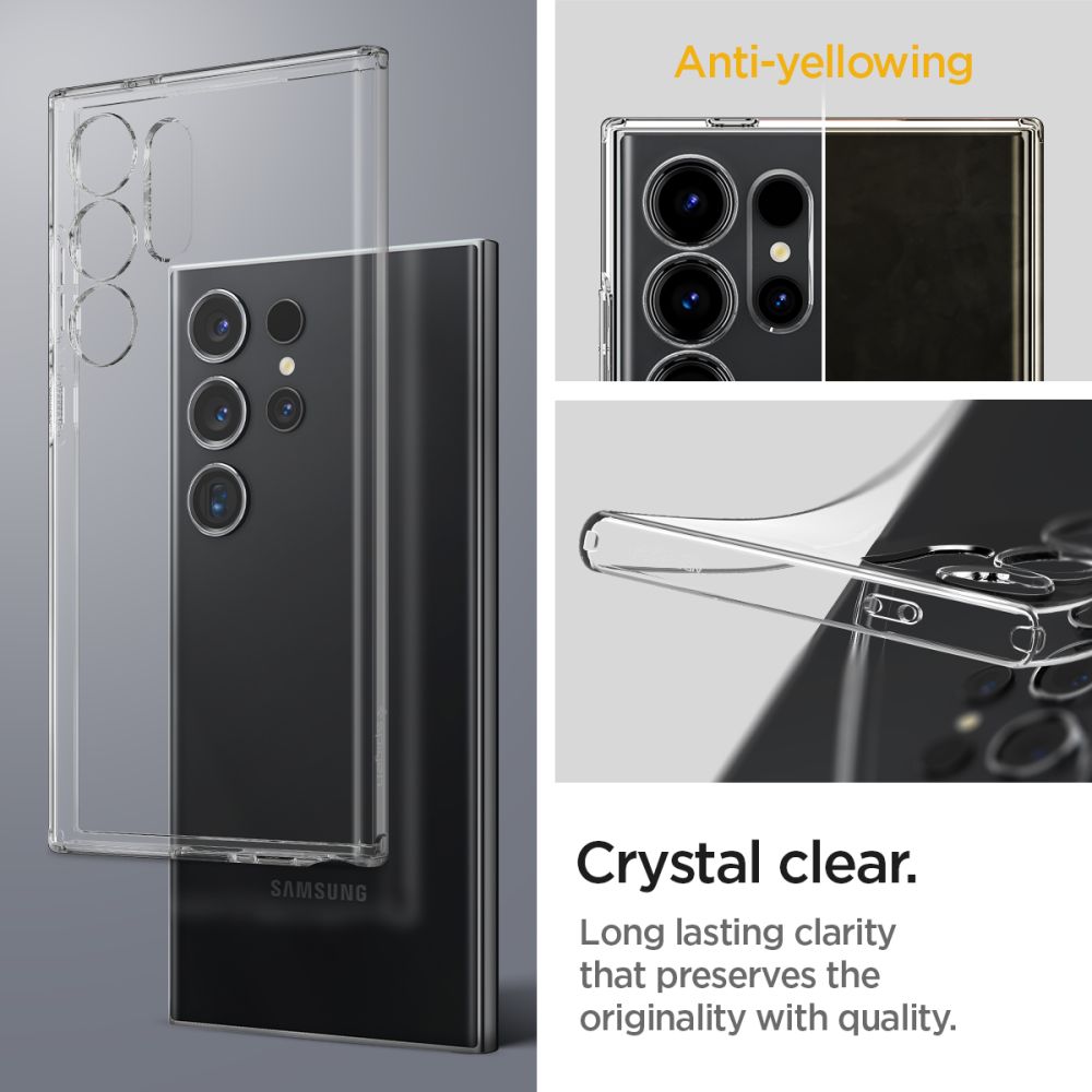 Gehäuse für Samsung Galaxy S24 Ultra S928, Spigen, Flüssigkristall, Transparent ACS07283