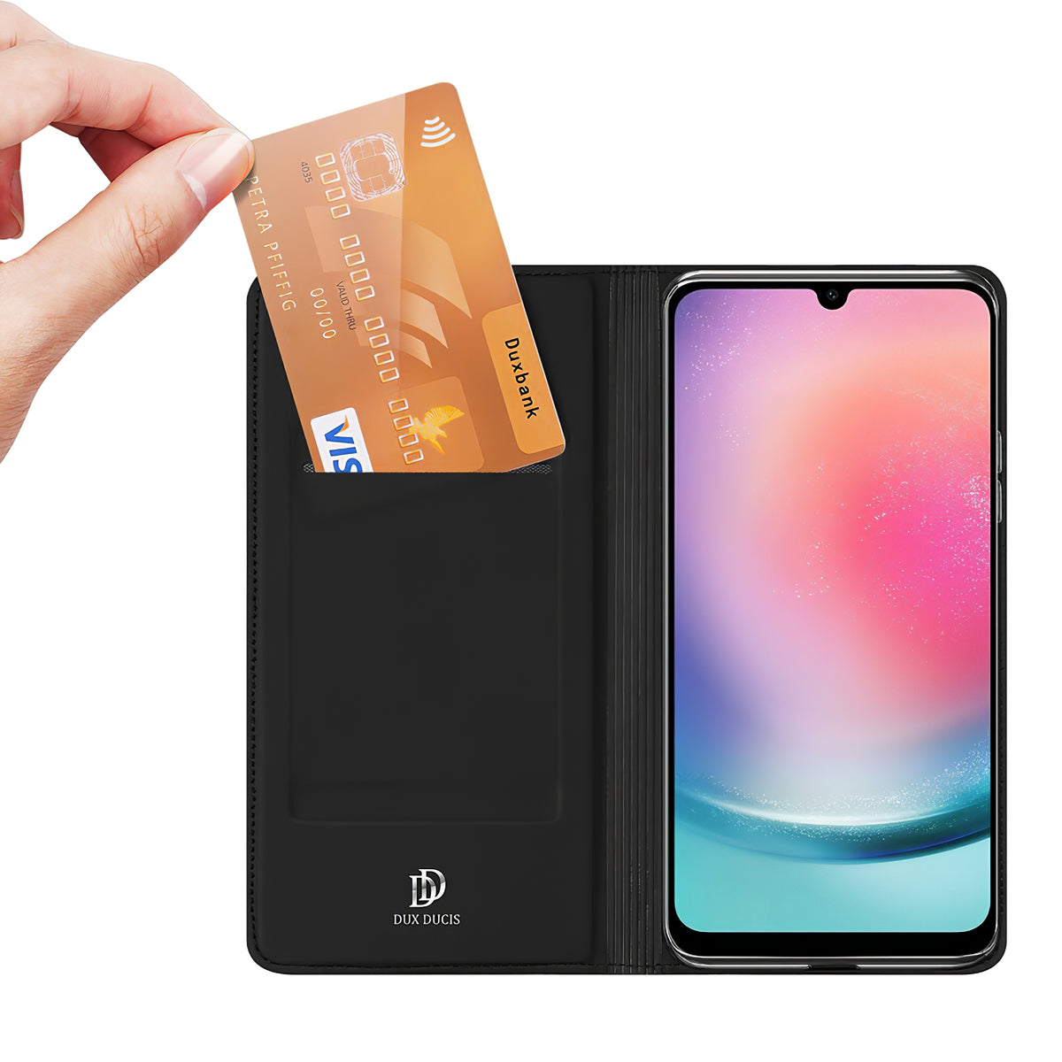 Pouch for Samsung Galaxy A55 5G A556, DUX DUCIS, Skin Pro, Black
