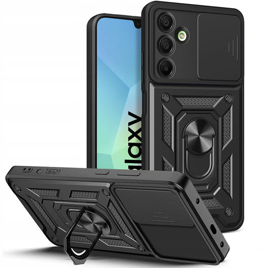 Gehäuse für Samsung Galaxy A16 5G A166 / A16 4G A165, Tech-Protect, CamShield Pro, Schwarz