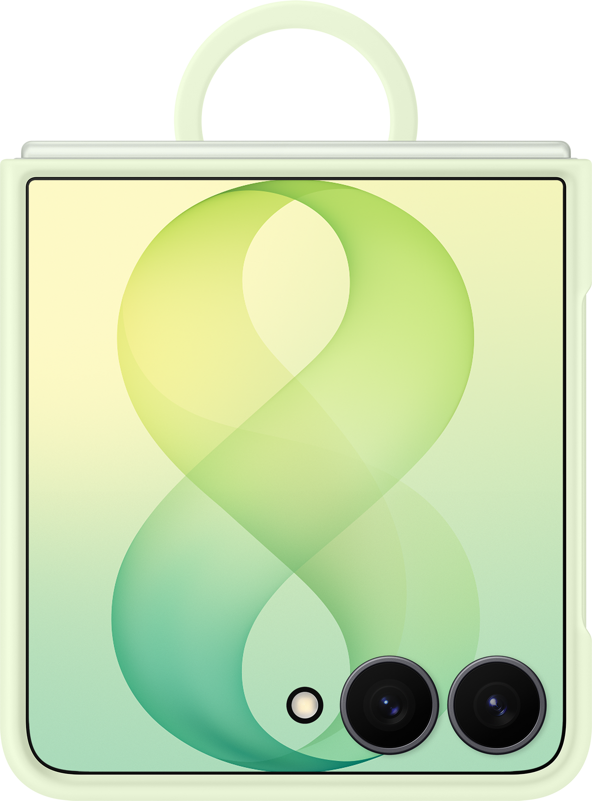 Case for Samsung Galaxy Z Flip8 F776, Silicone Ring Magnet, Green EF-EF776CGEGWW