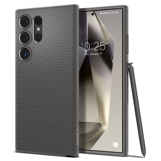 Etui für Samsung Galaxy S24 Ultra S928, Spigen, Liquid Air, Grau