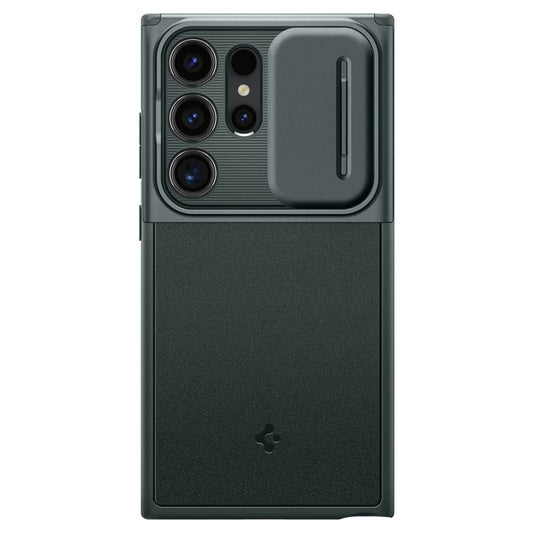 Schutzhülle für Samsung Galaxy S24 Ultra S928, Spigen, OPTIK ARMOR, Grün ACS07314