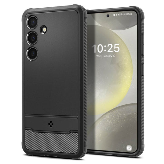 Gehäuse für Samsung Galaxy S24 S921, Spigen, Rugged Armour, Schwarz ACS07346