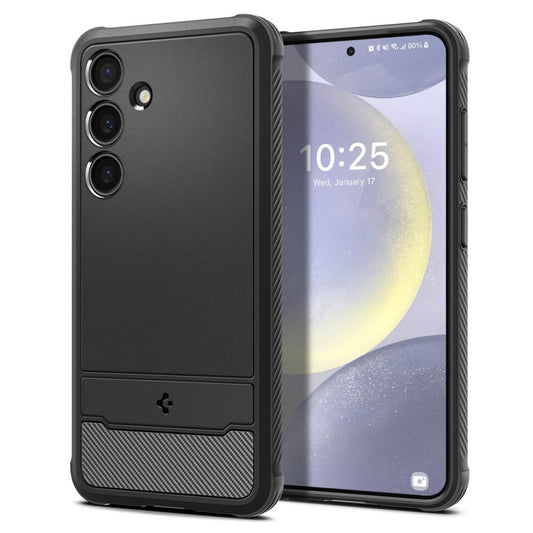 Gehäuse für Samsung Galaxy S24+ S926, Spigen, Rugged Armour, Schwarz ACS07326