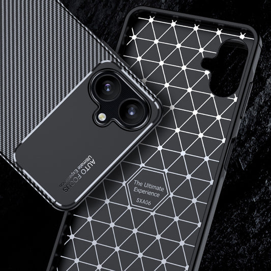 Case for Samsung Galaxy A06 A065, Techsuit, CarbonFiber, Black