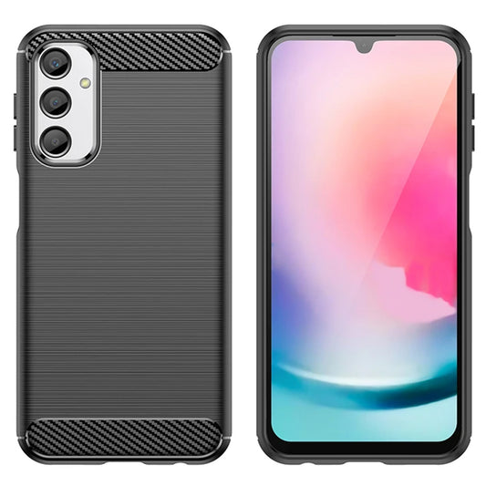 Hülle für Samsung Galaxy A25 A256, Techsuit, Carbon, Schwarz