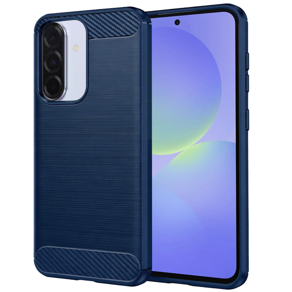 Hülle für Samsung Galaxy A37 5G, Techsuit, Carbon, Blau