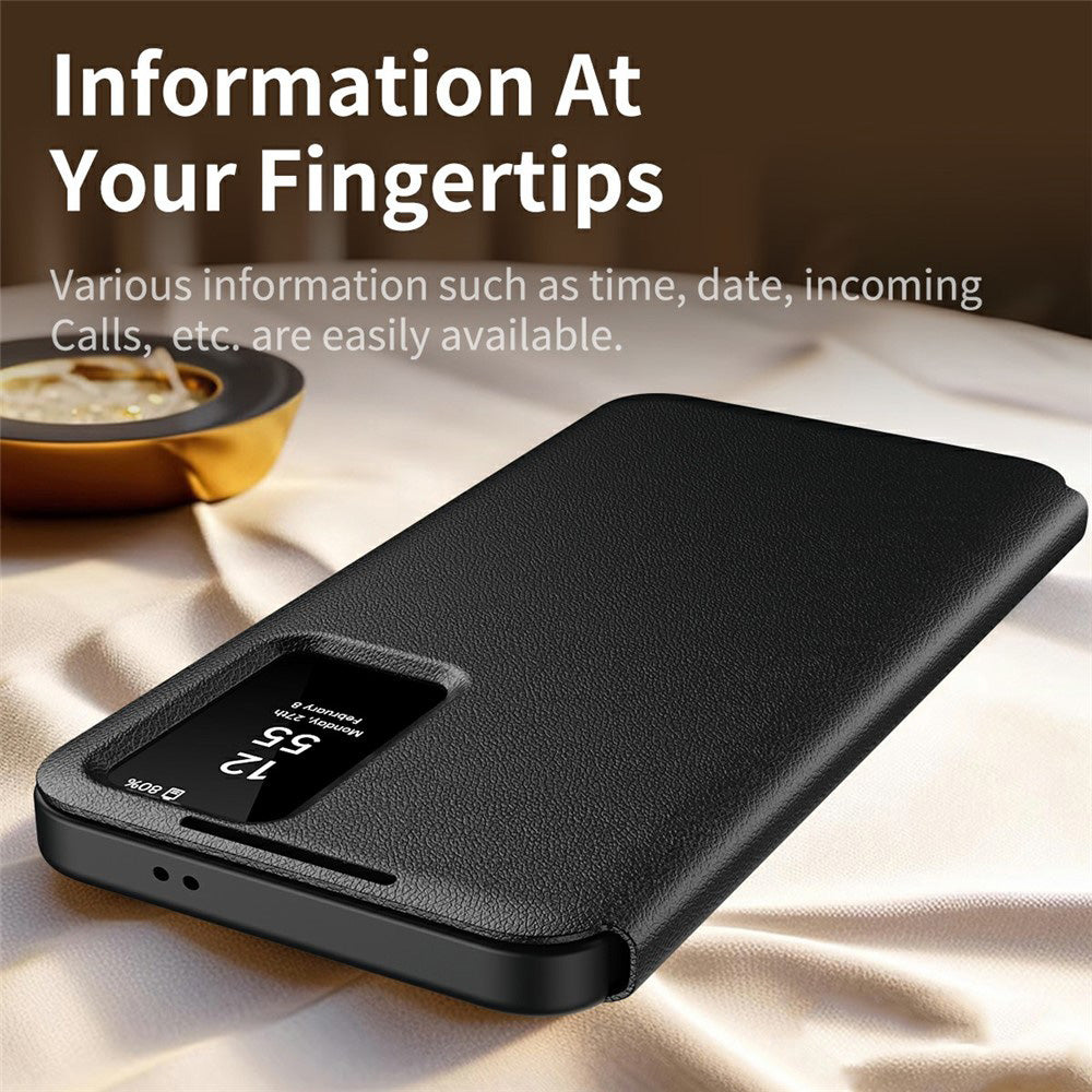 Hülle für Samsung Galaxy A37 5G, Techsuit, SmartView, Schwarz