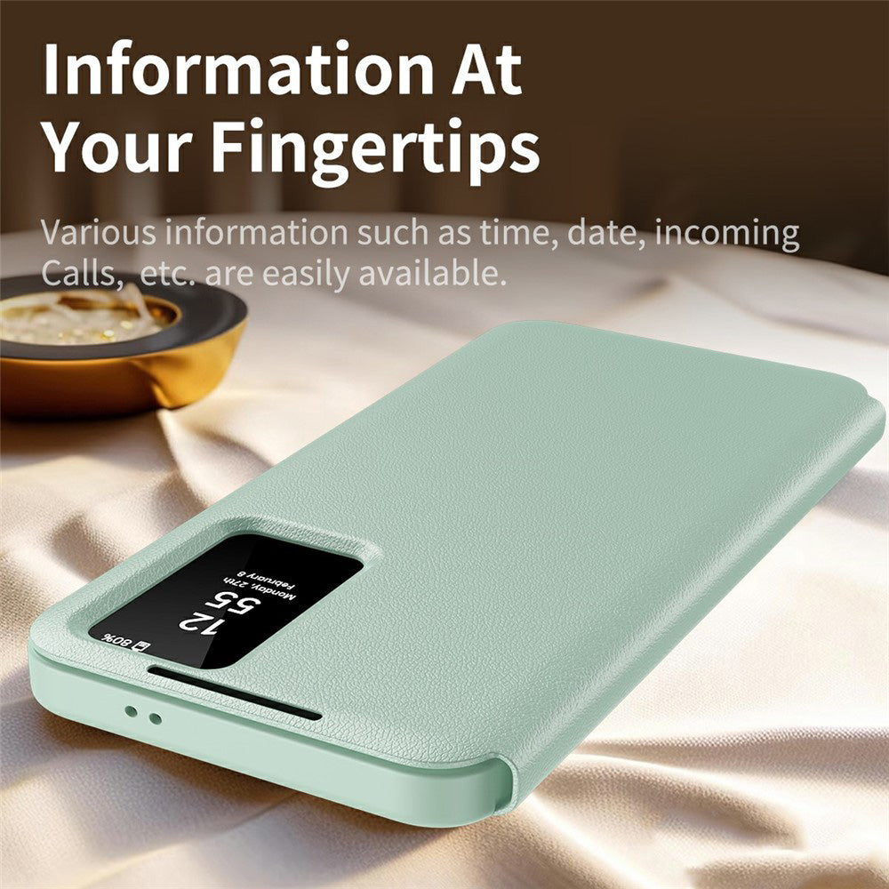 Hülle für Samsung Galaxy A37 5G, Techsuit, SmartView, Grün