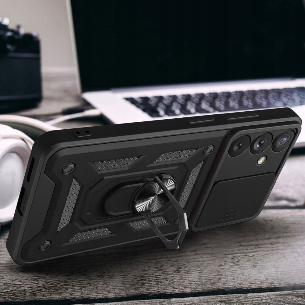 Hülle für Samsung Galaxy A55 5G A556, Techsuit, CamShield, Schwarz