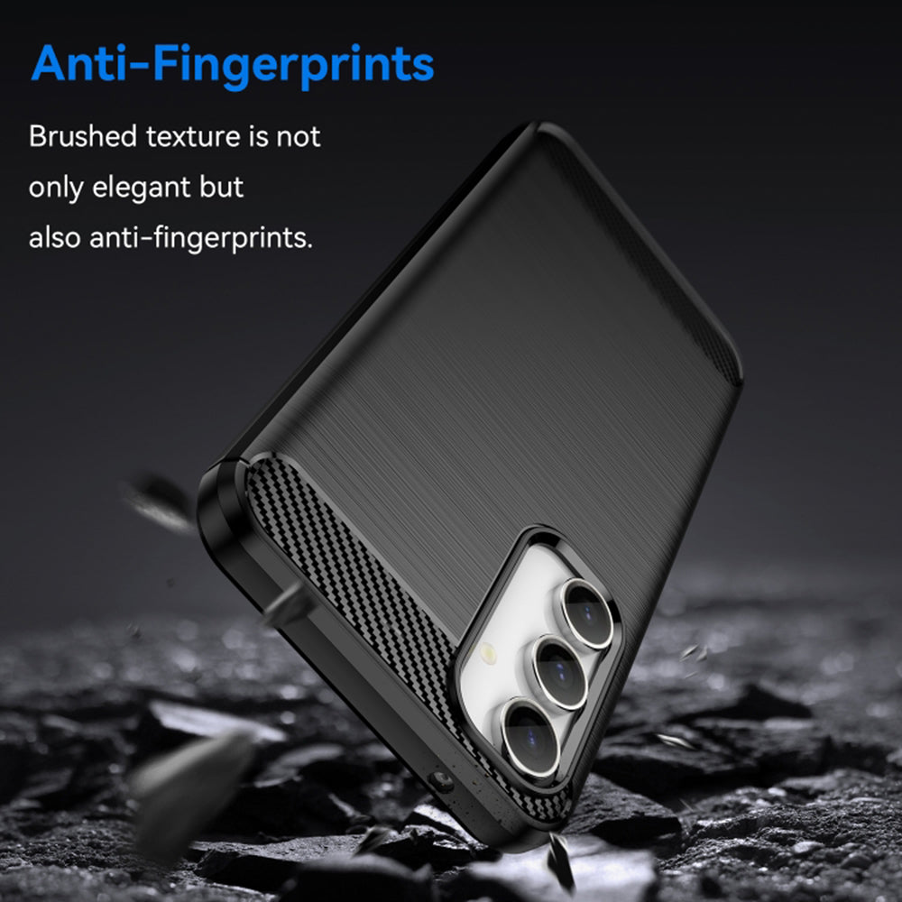 Hülle für Samsung Galaxy A55 5G A556, Techsuit, Carbon, Schwarz