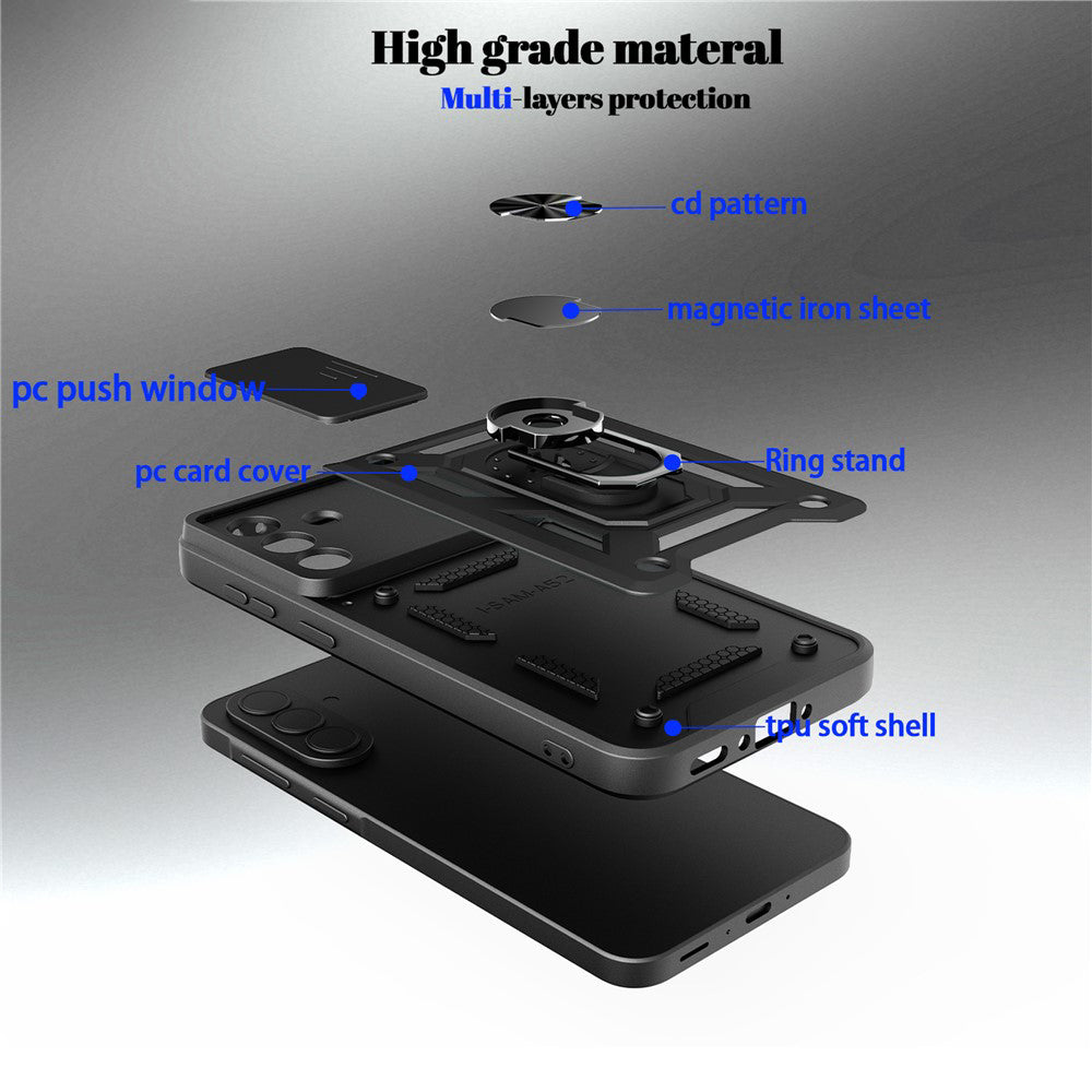 Case for Samsung Galaxy A57 5G, Techsuit, CamShield, Blue