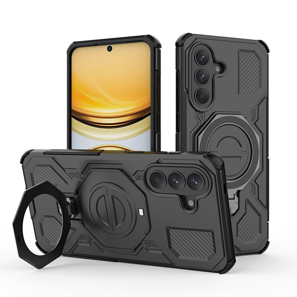 Hülle für Samsung Galaxy A57 5G, Techsuit, Carbon Shield Pro, Schwarz