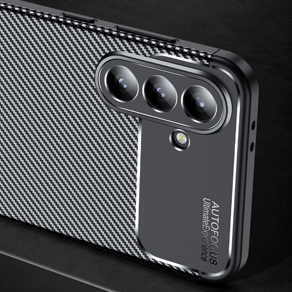 Hülle für Samsung Galaxy A57 5G, Techsuit, CarbonFiber, Schwarz