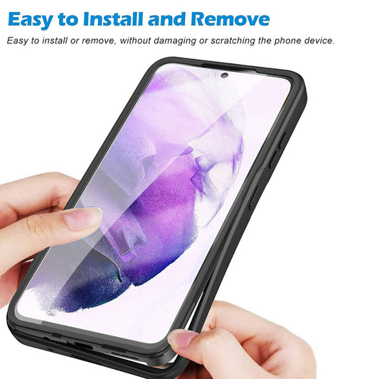 Hülle für Samsung Galaxy S21 FE 5G G990, Techsuit, ColorVerse 360, Schwarz