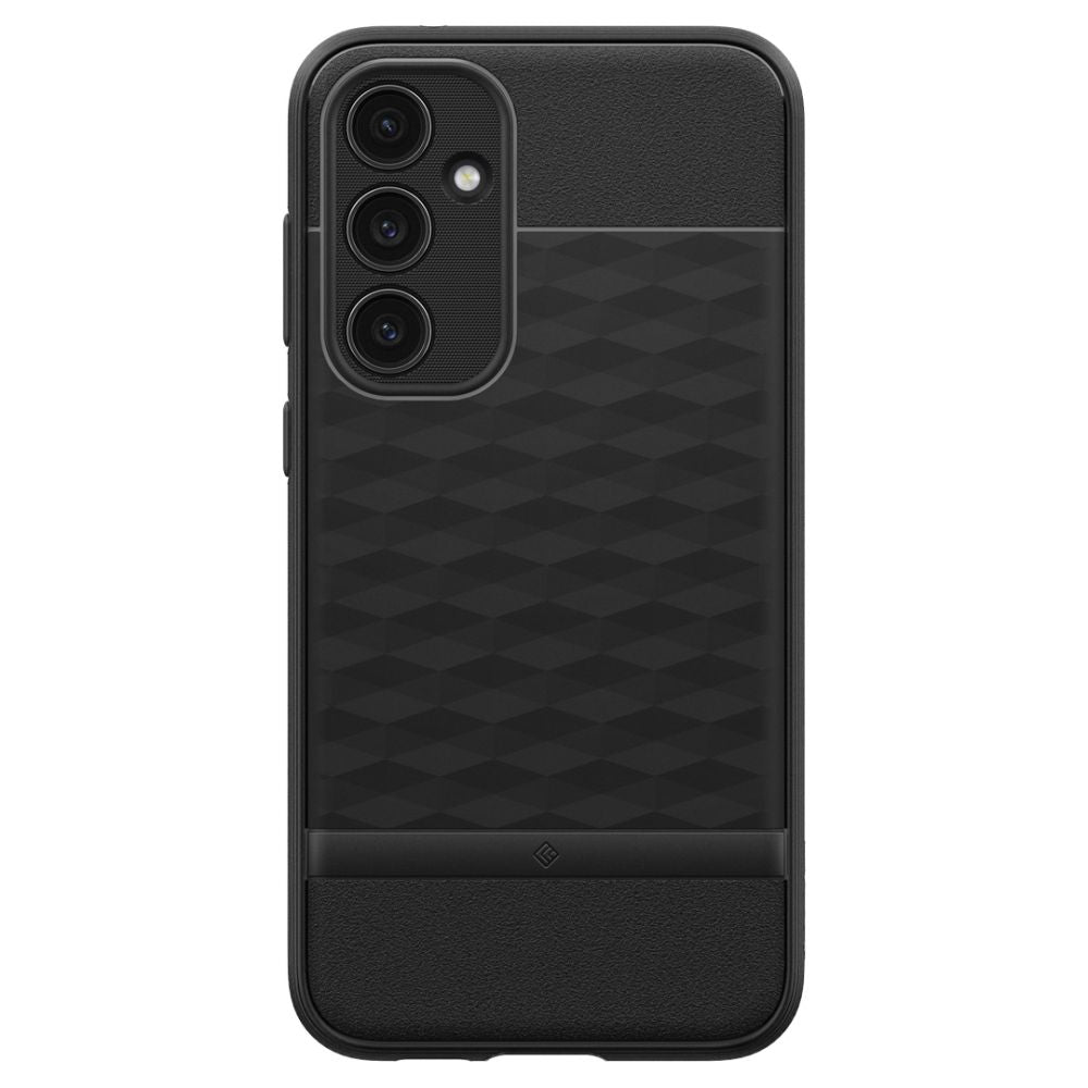 Hülle für Samsung Galaxy S23 FE S711, Spigen, Caseology Parallax, Mattschwarz