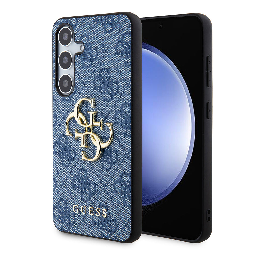Hülle für Samsung Galaxy S24+ S926, Guess, 4G Big Logo, Blau