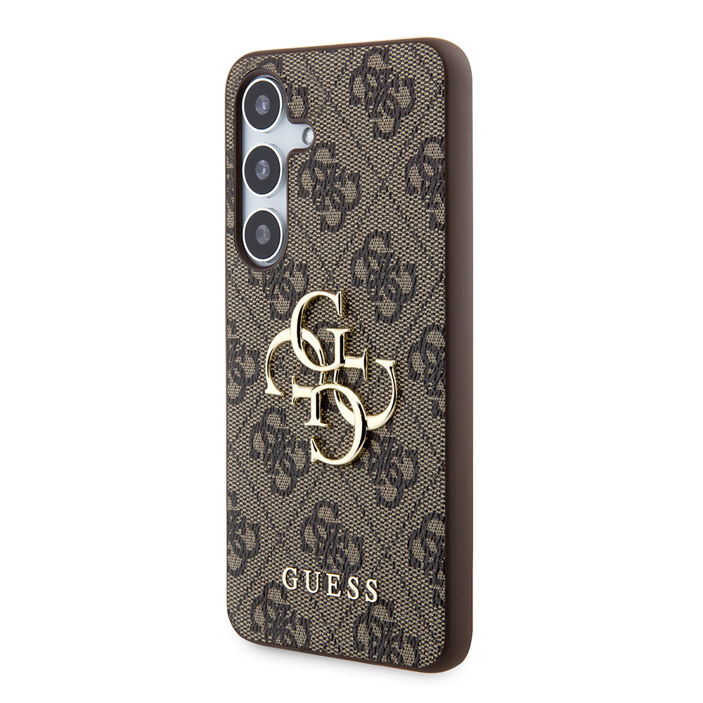 Hülle für Samsung Galaxy S24+ S926, Guess, 4G Big Logo, Braun
