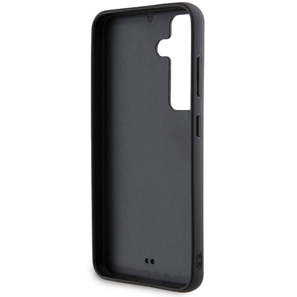 Hülle für Samsung Galaxy S24+ S926, Karl Lagerfeld, Rhinestone Metal Plate, Schwarz