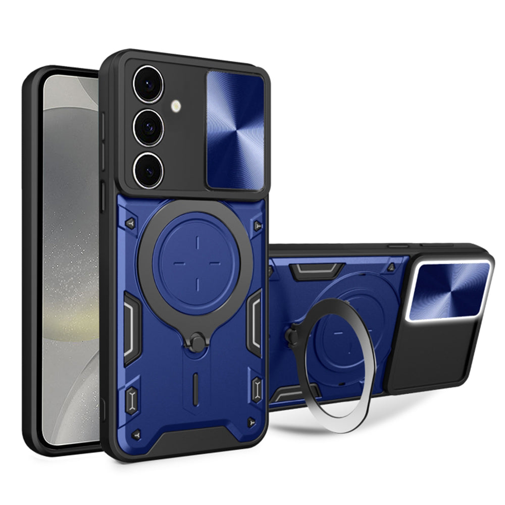 Hülle für Samsung Galaxy S24 S921, Techsuit, CamGuard Pro, Blau