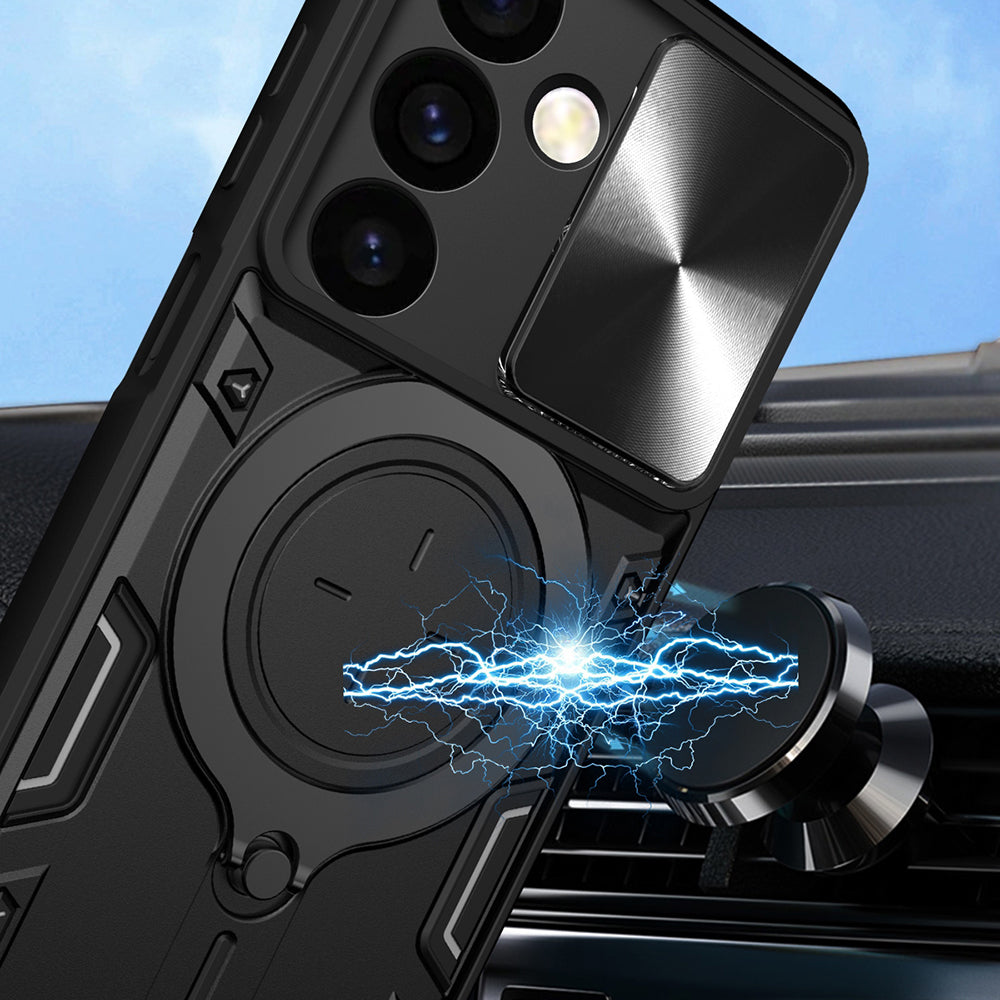 Hülle für Samsung Galaxy S24 S921, Techsuit, CamGuard Pro, Blau