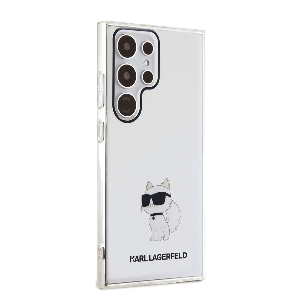 Case for Samsung Galaxy S24 Ultra S928, Karl Lagerfeld, IML Luxury Choupette, Transparent