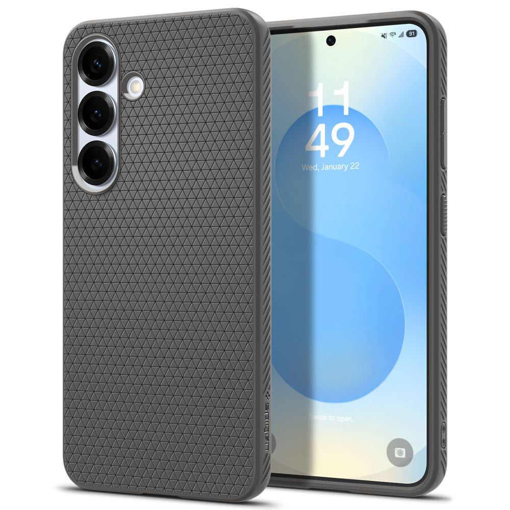 Hülle für Samsung Galaxy S25 S931, Spigen, Liquid Air, Grau