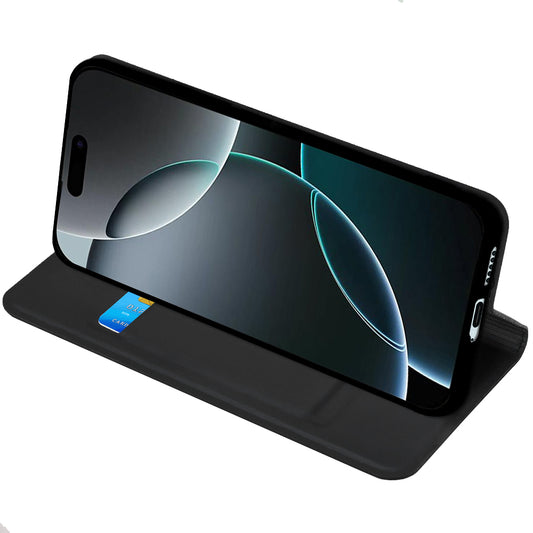 Hülle für Samsung Galaxy S26 FE / S25 FE, Techsuit, Magskin Book, Schwarz