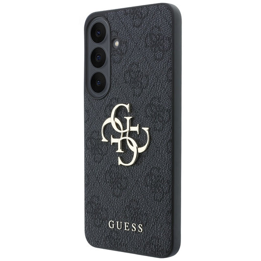 Hülle für Samsung Galaxy S26 FE S741, Guess, 4G Metall-Logo, Schwarz