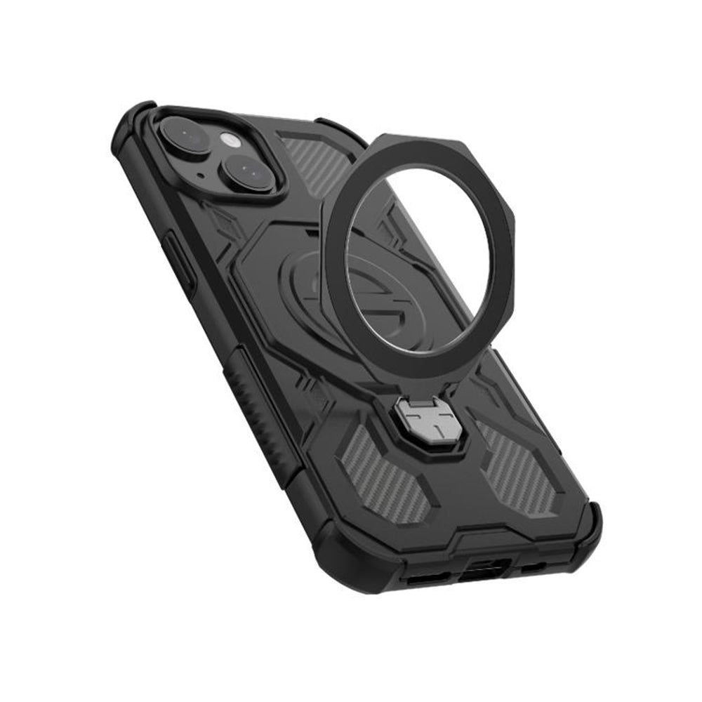 Hülle für Samsung Galaxy S26 Plus S947, Techsuit, Carbon Shield Pro, Schwarz