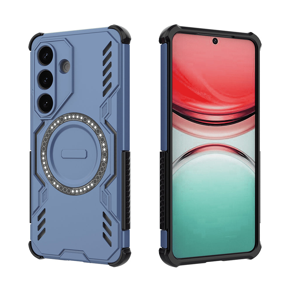 MagSafe Case for Samsung Galaxy S26, Techsuit, ArmorMag, Blue