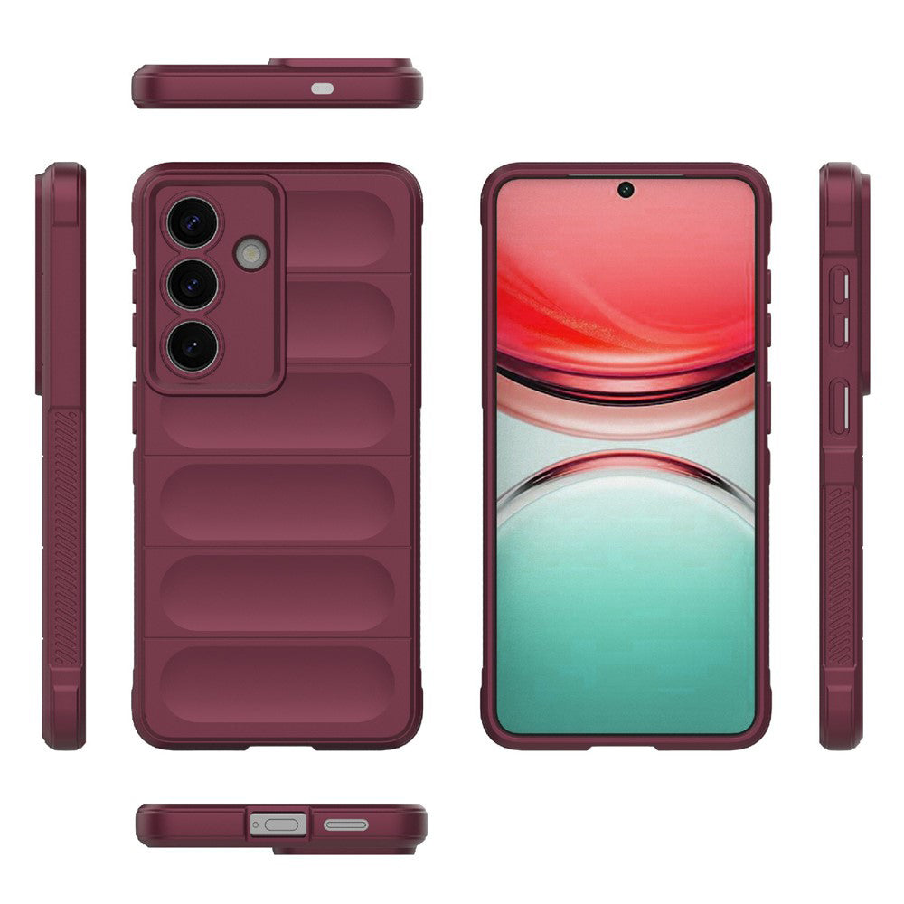 Hülle für Samsung Galaxy S26 S942, Techsuit, Magic Shield, Weinrot