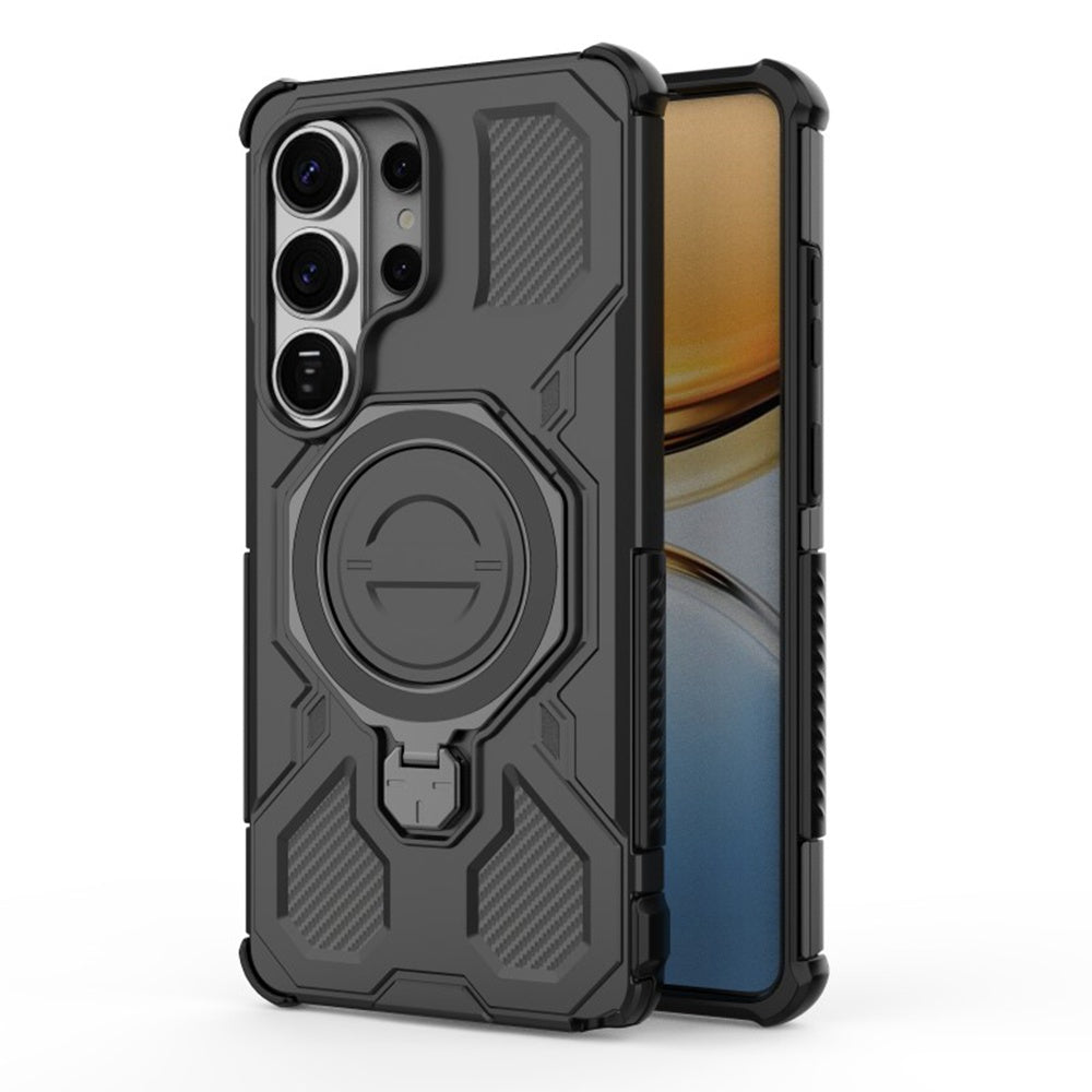 Hülle für Samsung Galaxy S26 Ultra S948, Techsuit, Carbon Shield Pro, Schwarz