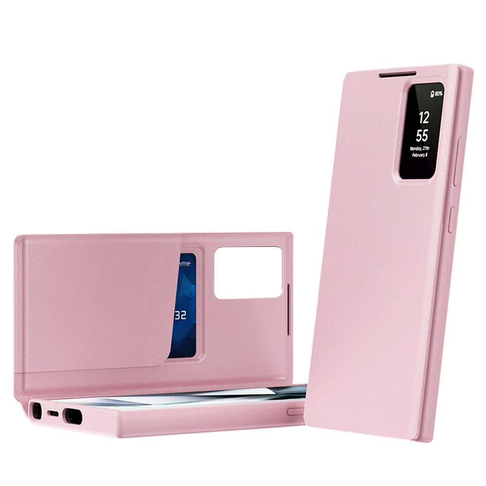 Hülle für Samsung Galaxy S26 Ultra S948, Techsuit, SmartView, Rosa