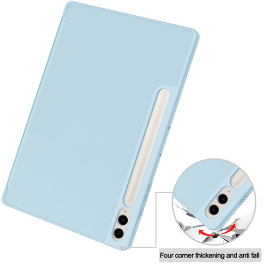 Hülle für Samsung Galaxy Tab S9 FE+, Techsuit, Flex Trifold, Blau