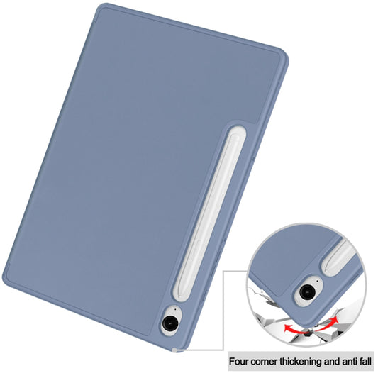 Hülle für Samsung Galaxy Tab S9 FE / Tab S9 / Tab S10 FE, Techsuit, Flex Trifold, Marineblau