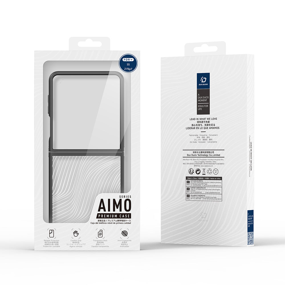 Case for Samsung Galaxy Z Flip7 F766, DUX DUCIS, Aimo, Black