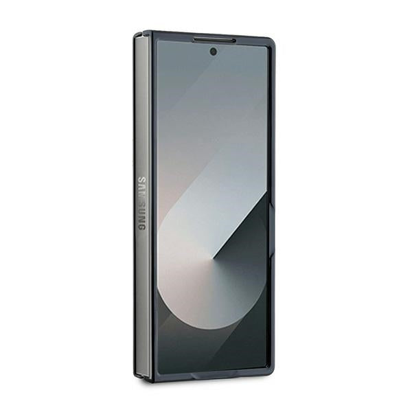 Hülle für Samsung Galaxy Z Fold6 F956, Karl Lagerfeld, Saffiano Monogram Karl's Head Metal, Schwarz