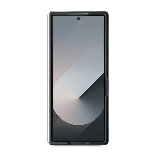 Hülle für Samsung Galaxy Z Fold6 F956, Karl Lagerfeld, Saffiano Monogram Karl's Head Metal, Schwarz