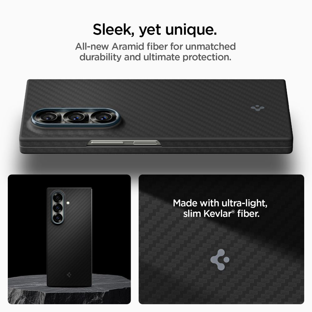 Hülle für Samsung Galaxy Z Fold7 F966, Spigen, Air Skin, Schwarz ACS09555
