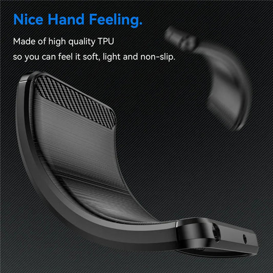 Hülle für Xiaomi 15, Techsuit, Carbon, Schwarz