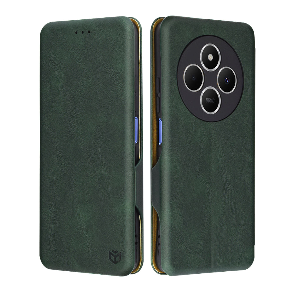 Hülle für Xiaomi Poco C75 / Redmi 14C, Techsuit, Safe Wallet Plus, Grün